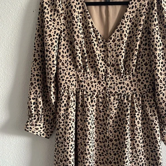 J.Crew Leopard Print Midi Dress - Picture 2 of 8